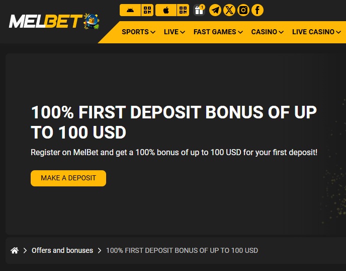 Melbet-тегі қарсы алу бонусы